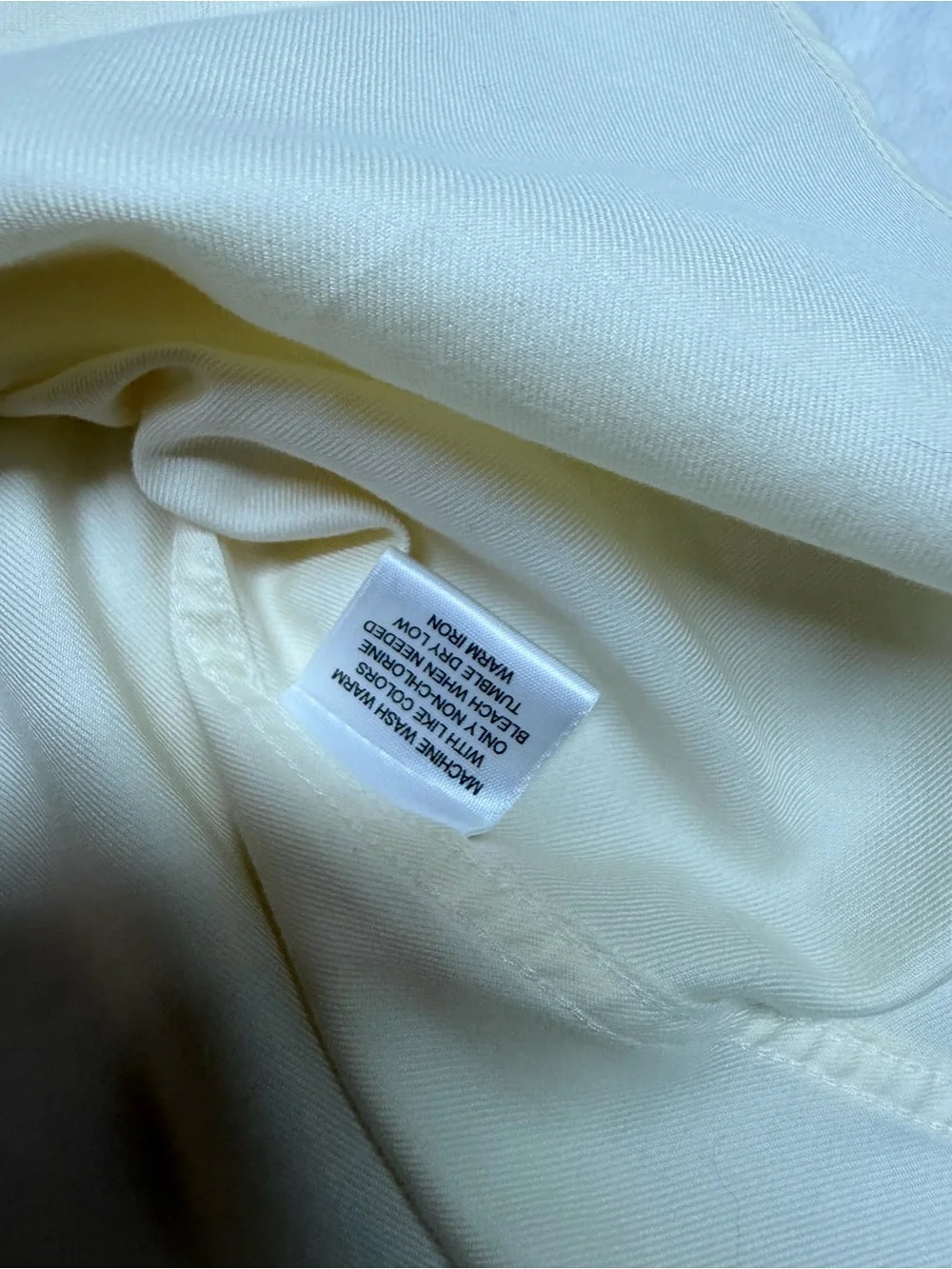 Joseph & Feiss Men’s 17 34/35 Ivory Cream Non-Iron Fitted Dress Shirt